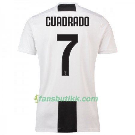 Fotballdrakt Juventus Cuadrado 7 Hjemmetrøye 2018-2019 Kortermet